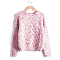 Stripe Spliced Knitted Sweater