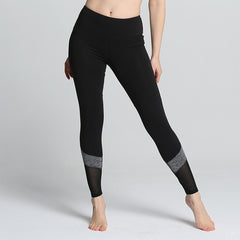 Black & Gray Casual Fitness Leggings