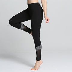 Black & Gray Casual Fitness Leggings