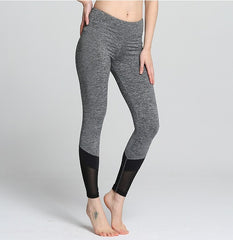 Black & Gray Casual Fitness Leggings